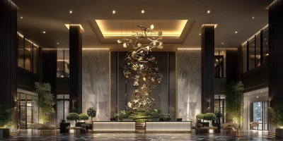 Elegant Hotel Lobby