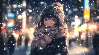 Winter Anime Girl