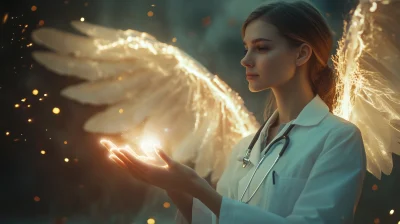 Female Doctor with Fairy Wings