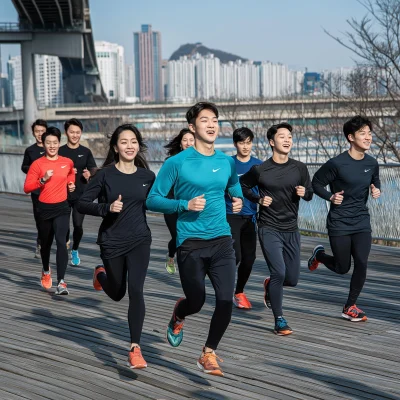 Running on Seoul City Wall