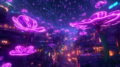 Futuristic Neon City