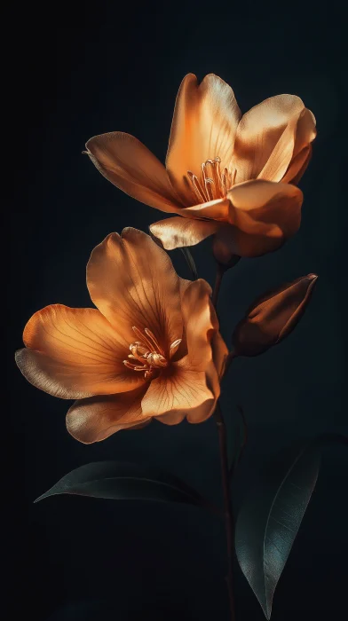 Realistic Dark Flowers