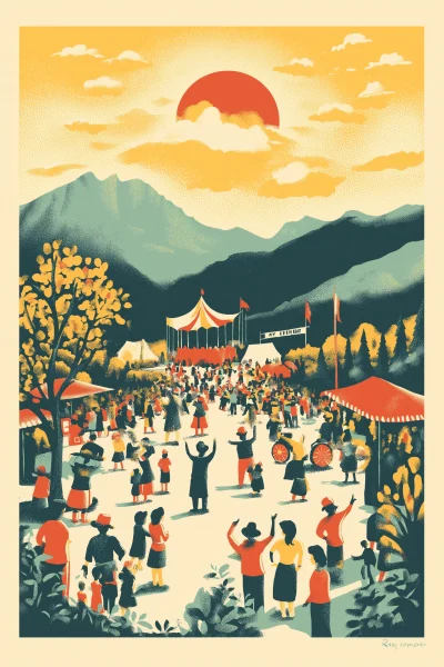 1950’s Folk Festival Poster