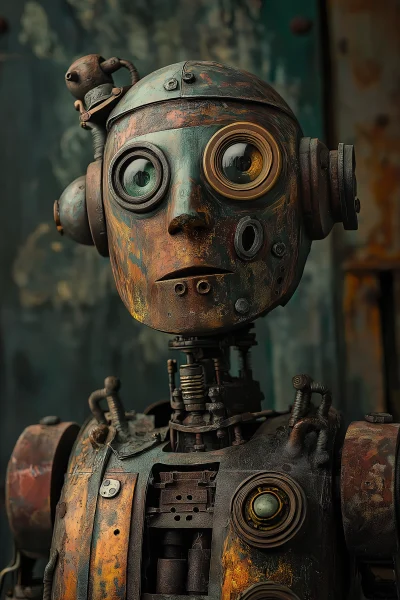 Vintage Steampunk Robot