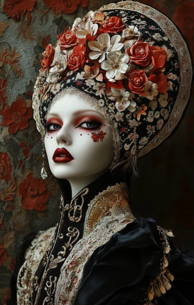 Gothic Porcelain Doll