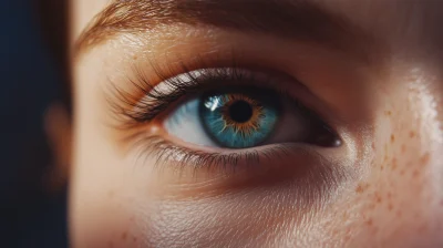 Cinematic Close-up of a Female Eye