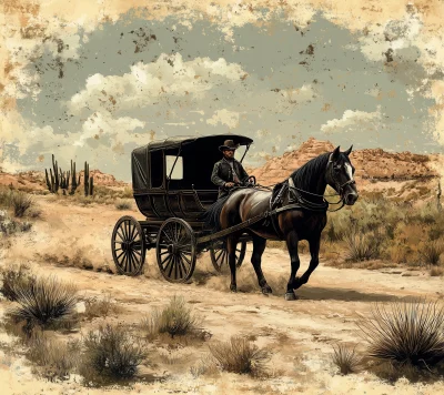 Vintage Western Scene