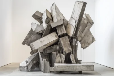 Chaotic Steel Sculpture