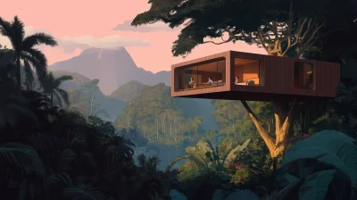 Treehouse in Rainforest