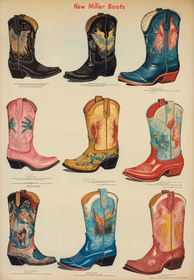 Vintage Miller Boots Advertisement