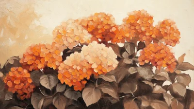 Hydrangea in Fall Tones