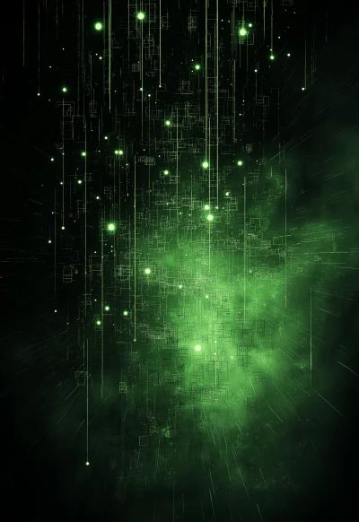 Green Matrix Background