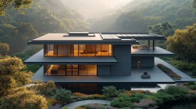 Modern Villa in Misty Valley