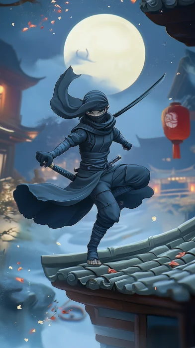 Ninja in the Moonlight