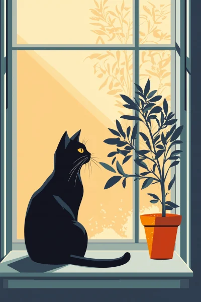 Simple Cat Illustration