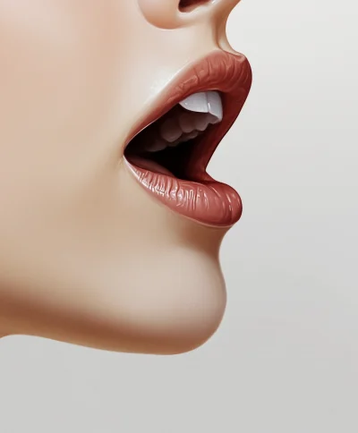 Open Woman Mouth