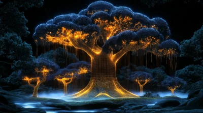 Holographic Tree Landscape