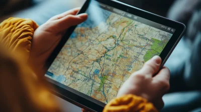 Navigator Map on Tablet Screen