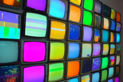 Colorful Television Wall