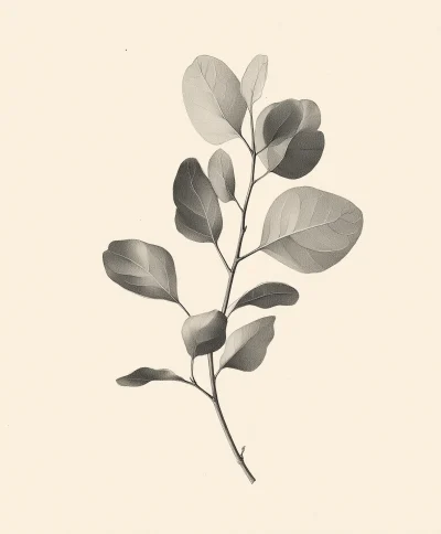 Vintage Eucalyptus Sketch