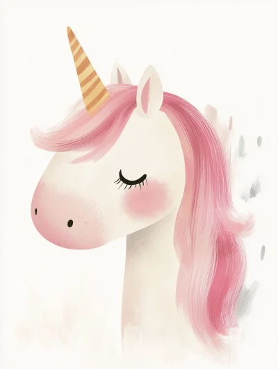 Cute Unicorn Illustration