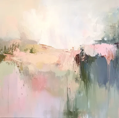 Soft Abstract Landscape Painting