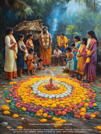 Mahabali and Pookalam Celebration