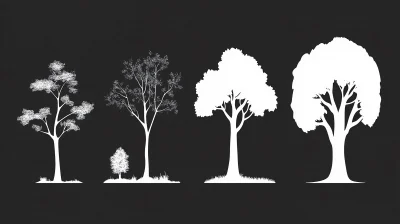 Diverse Tree Silhouettes