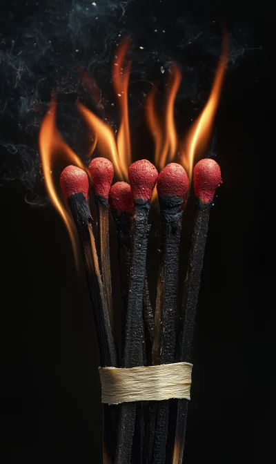 Burning Matchsticks