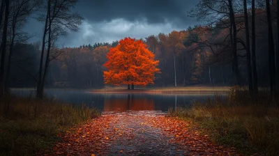 Cloudy Autumn Night