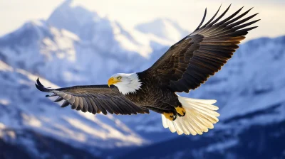 Soaring Bald Eagle