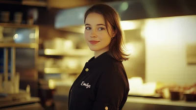 Brunette Woman in Chocolaterie