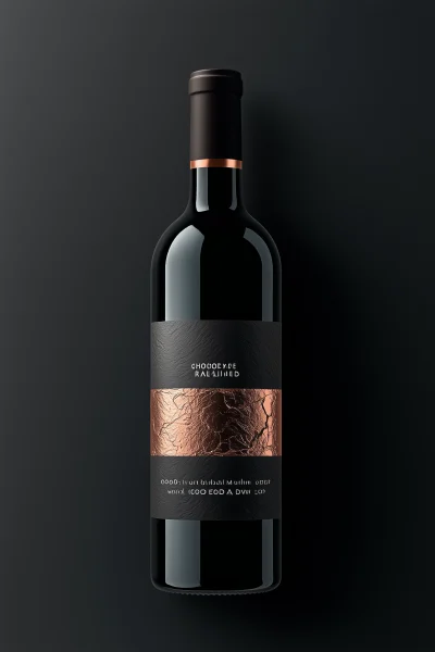 Premium Red Wine Label Design