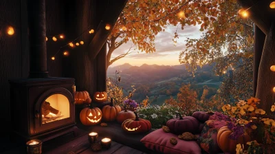 Cozy Autumn Hobbit House