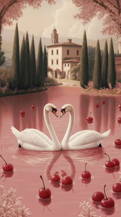 Elegant Swans