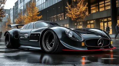 Futuristic Cyberpunk Mercedes