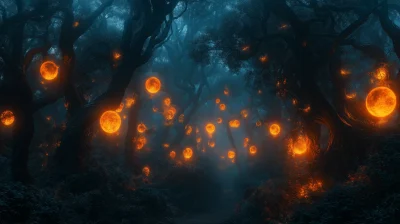 Eerie Forest Orbs