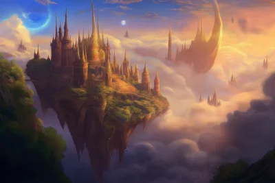 Fantasy Kingdom Among Clouds