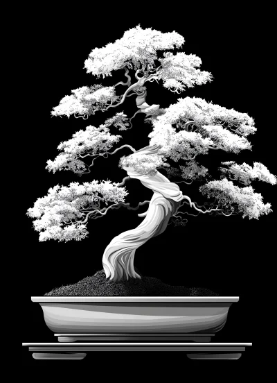 Bonsai Illustration