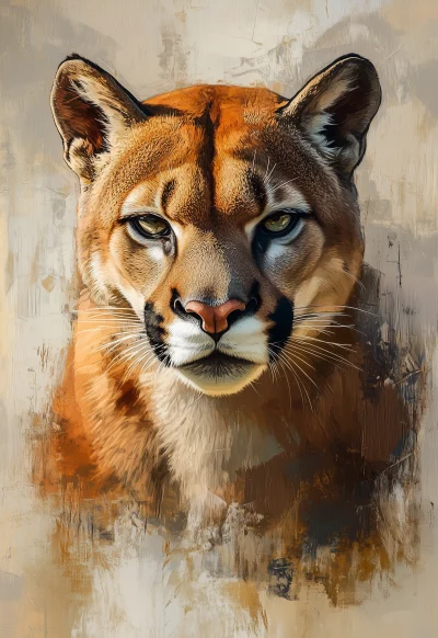 Imposing Puma Portrait