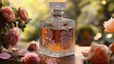 Engraved Crystal Decanter