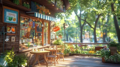 Chic Cafe in the Woods