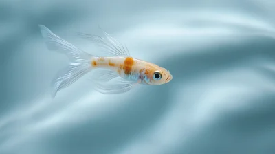 Graceful Fish in Crystal Clear Water