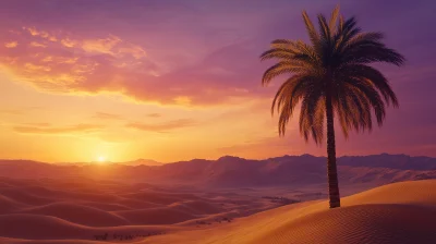 Tranquil Desert Sunset