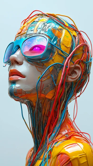 Surreal Cyborg Figure