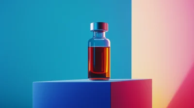 Colorful Injection Bottle Photoshoot