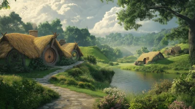 Fantasy Hobbit Landscape