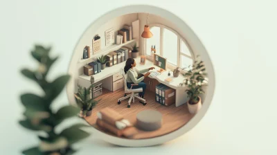 Tiny Project Manager in Isometric Office