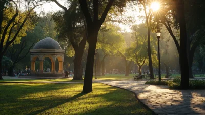 Radiant Afternoon in Mexico Park