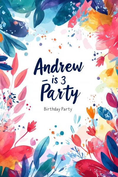 Bohemian Birthday Invitation